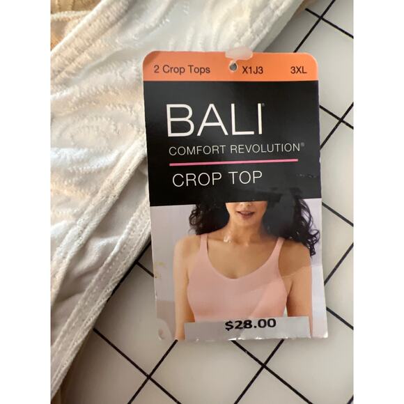 Bali Comfort Revolution 3XL Crop Tops Set of 2 NEW - Picture 2 of 3